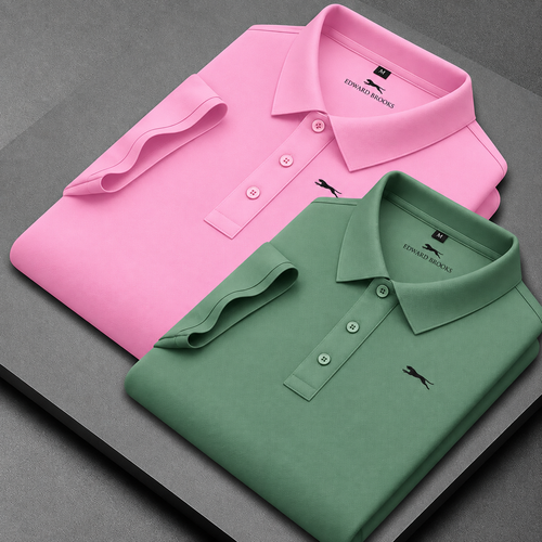 Men’s Cotton Polo T-Shirt Combo(Pista and Pink)