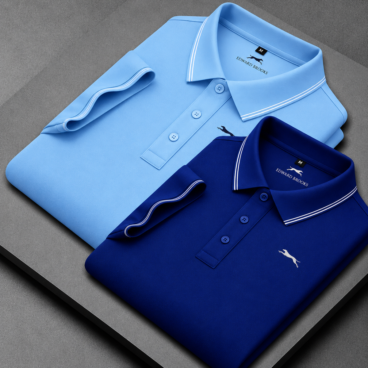 Men’s Cotton Polo T-Shirt Combo(Sky and Royal)