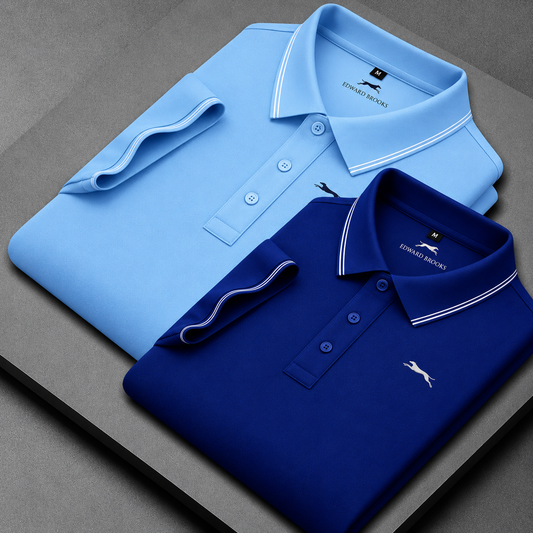 Men’s Cotton Polo T-Shirt Combo(Sky and Royal)